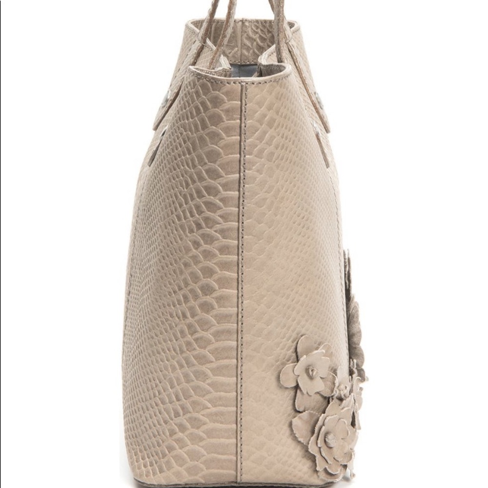 FRYE Melissa Floral Croc Embossed Leather Tote - Picture 7 of 10